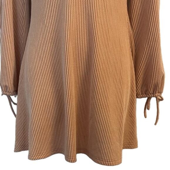 Whiteroom + Cactus Longsleeve Boho Mini Dress with Sleeve Ties, Small - Picture 4 of 5